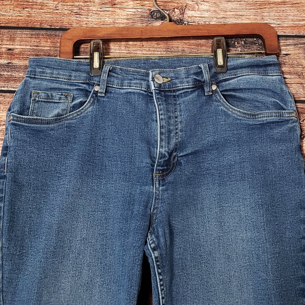 Venus Jeans Size 10 Skinny Mid Rise Blue Denim Stretch - Picture 6 of 10